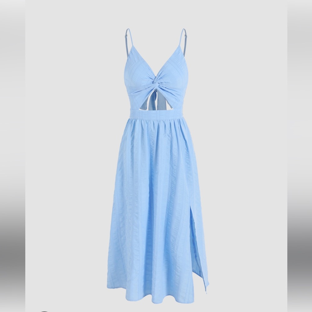 Cider Tie Back Midi Dress - L - NWT